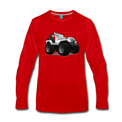 Jeep CJ Renegade Men's Premium Long Sleeve T-Shirt - red