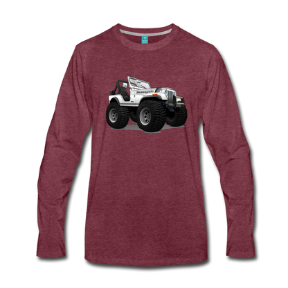 Jeep CJ Renegade Men's Premium Long Sleeve T-Shirt - heather burgundy