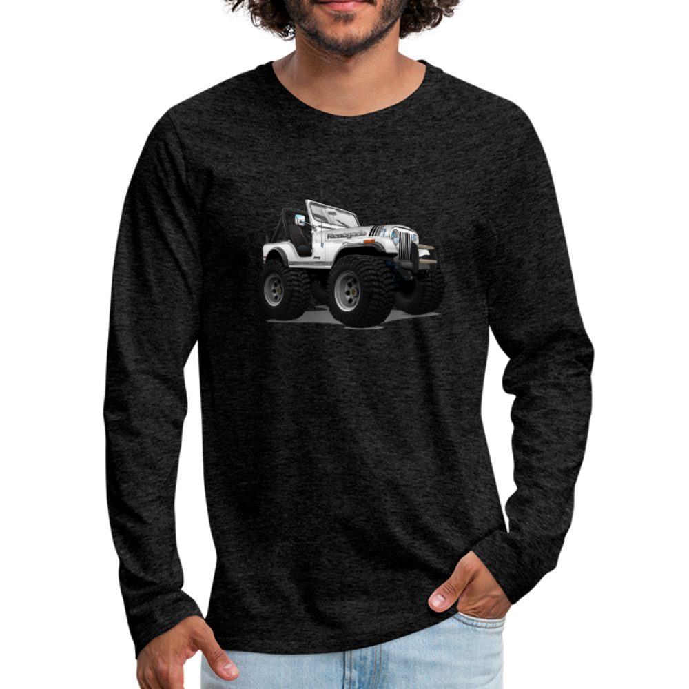 Jeep CJ Renegade Men's Premium Long Sleeve T-Shirt - charcoal gray
