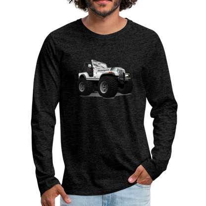 Jeep CJ Renegade Men's Premium Long Sleeve T-Shirt - charcoal gray