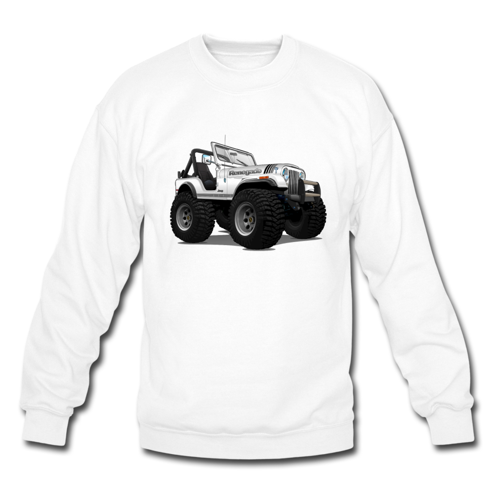 Jeep CJ Renegade Crewneck Sweatshirt - white
