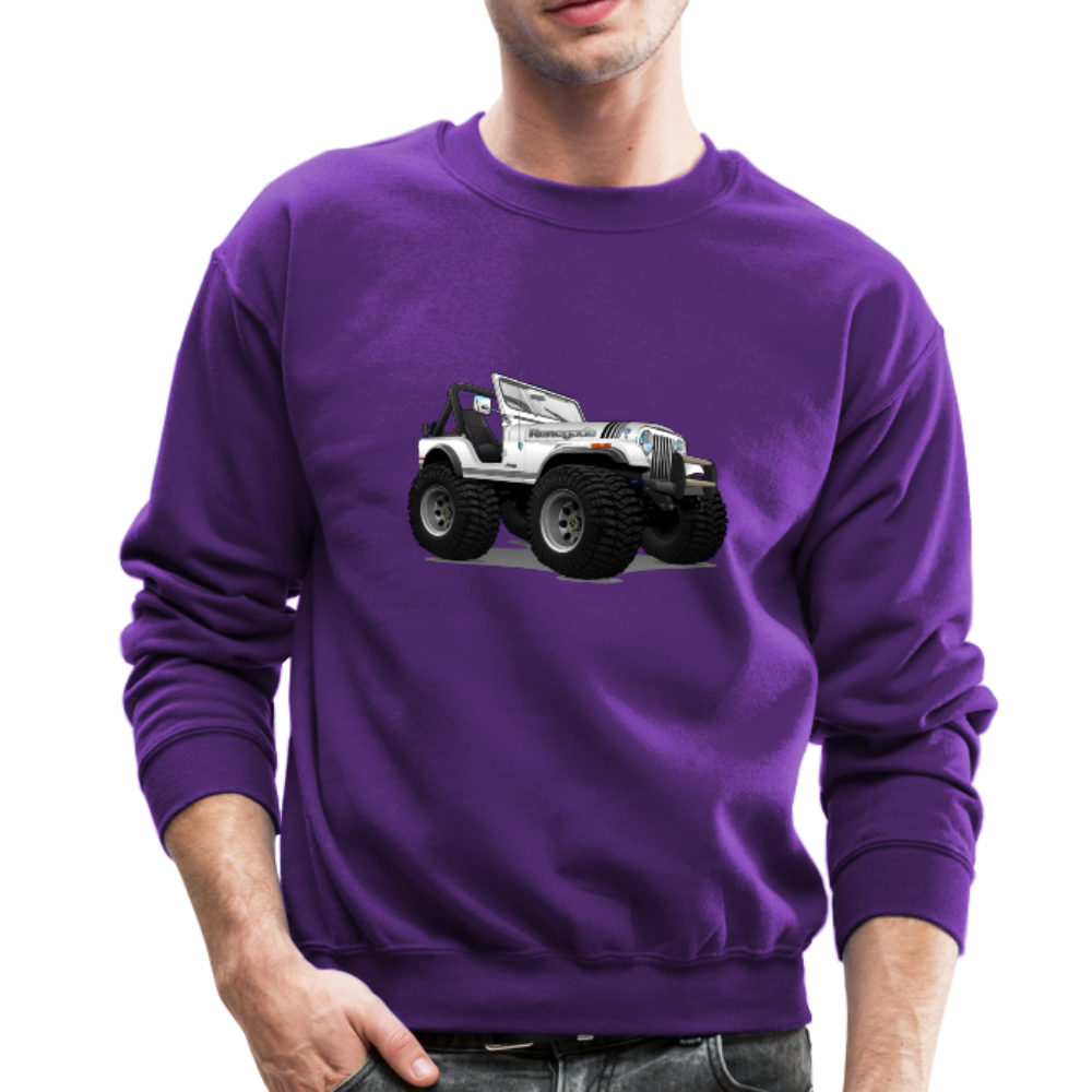 Jeep CJ Renegade Crewneck Sweatshirt - purple