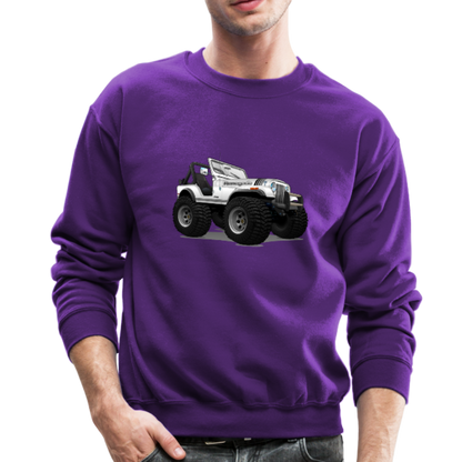Jeep CJ Renegade Crewneck Sweatshirt - purple