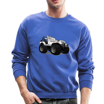 Jeep CJ Renegade Crewneck Sweatshirt - royal blue