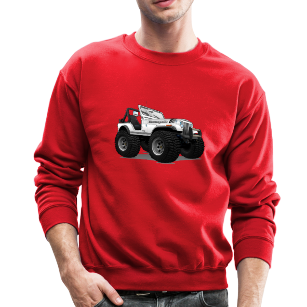 Jeep CJ Renegade Crewneck Sweatshirt - red