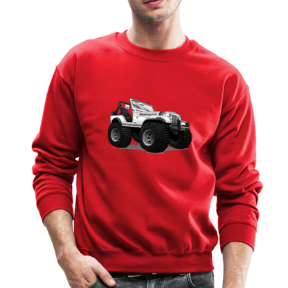 Jeep CJ Renegade Crewneck Sweatshirt - red