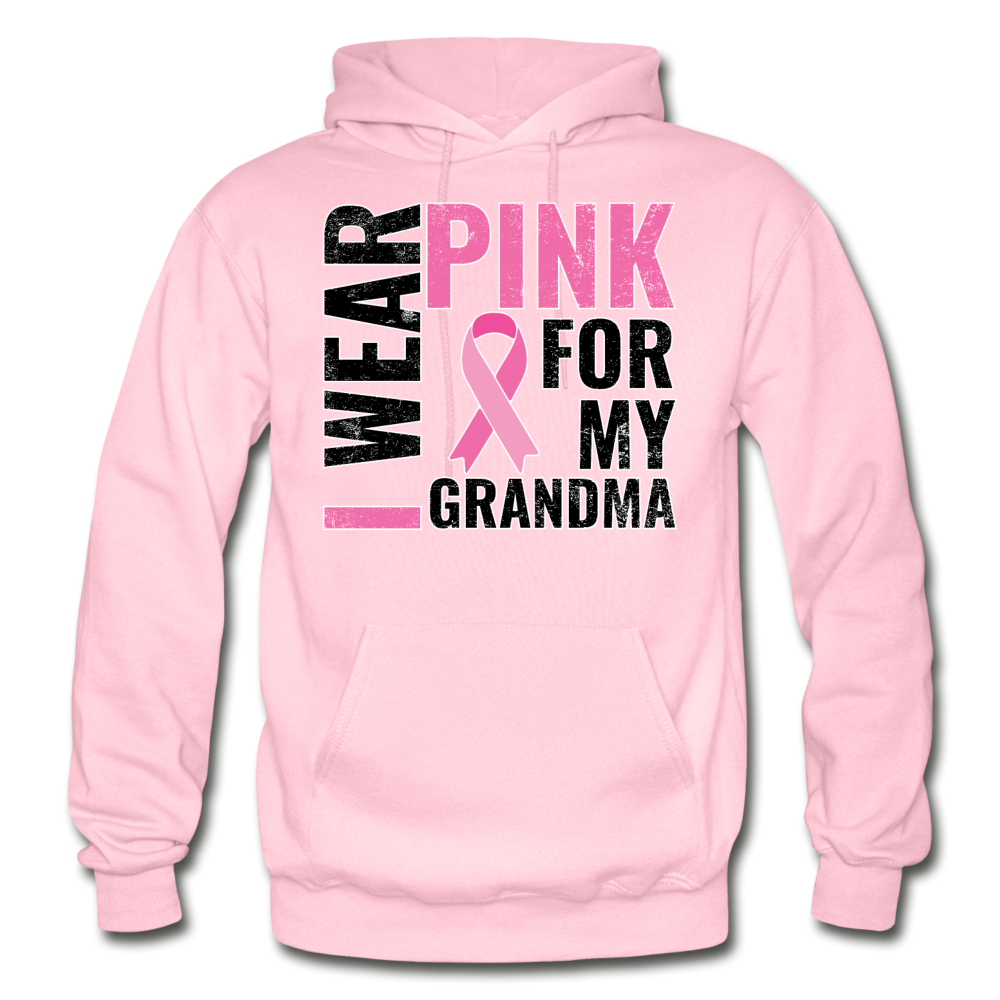 I Wear Pink for my Grandman Gildan Heavy Blend Adult Hoodie - light pink
