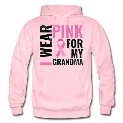 I Wear Pink for my Grandman Gildan Heavy Blend Adult Hoodie - light pink