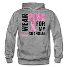 I Wear Pink for my Grandman Gildan Heavy Blend Adult Hoodie - graphite heather
