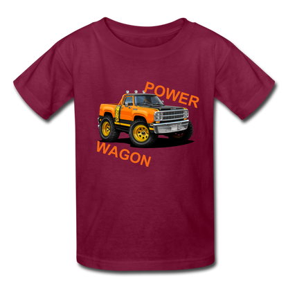 Dodge Power Wagon Youth T-Shirt - burgundy
