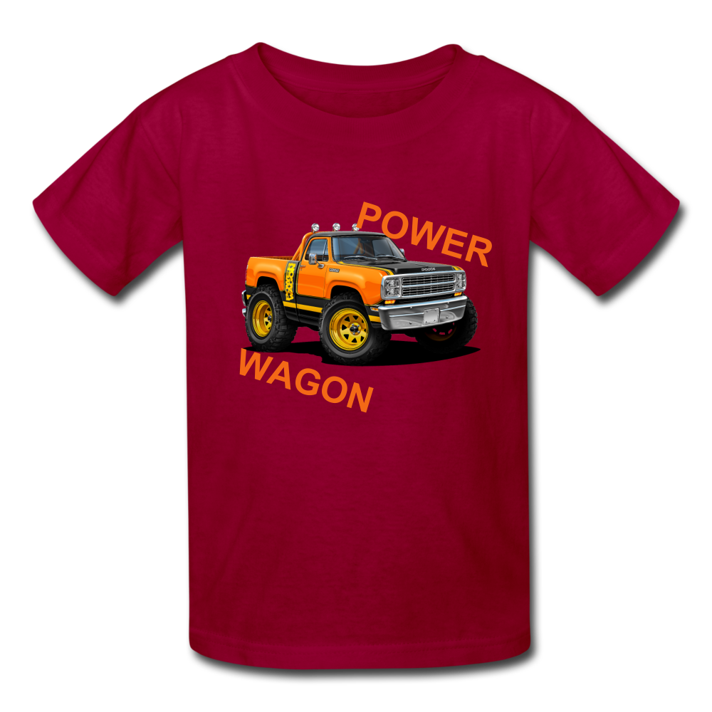 Dodge Power Wagon Youth T-Shirt - dark red