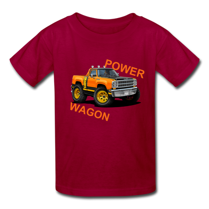 Dodge Power Wagon Youth T-Shirt - dark red