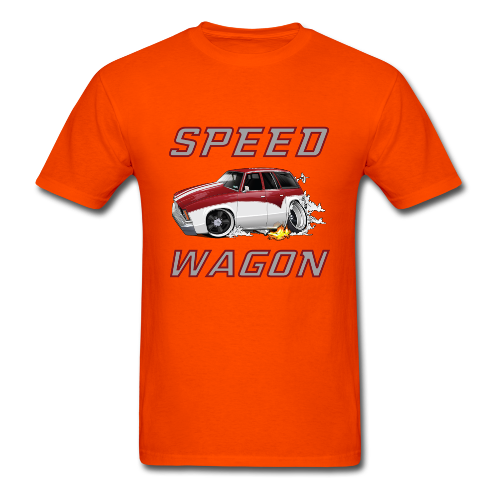 1978 Chevy Malibu Speed Wagon Unisex Classic T-Shirt - orange