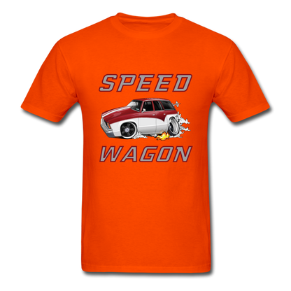 1978 Chevy Malibu Speed Wagon Unisex Classic T-Shirt - orange