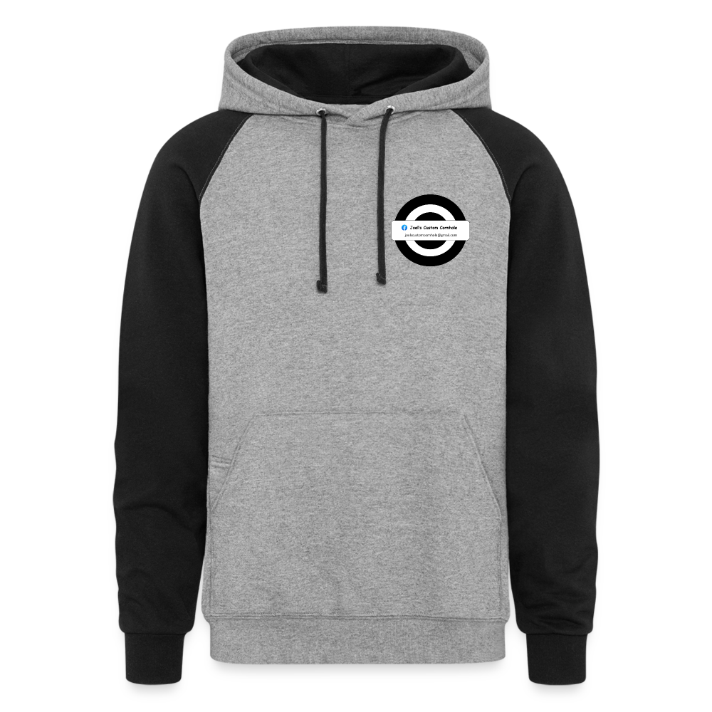 Joel's Colorblock Hoodie - heather gray/black