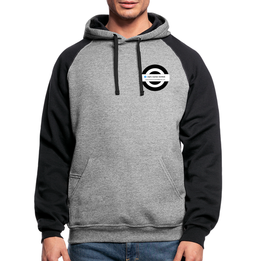 Joel's Colorblock Hoodie - heather gray/black