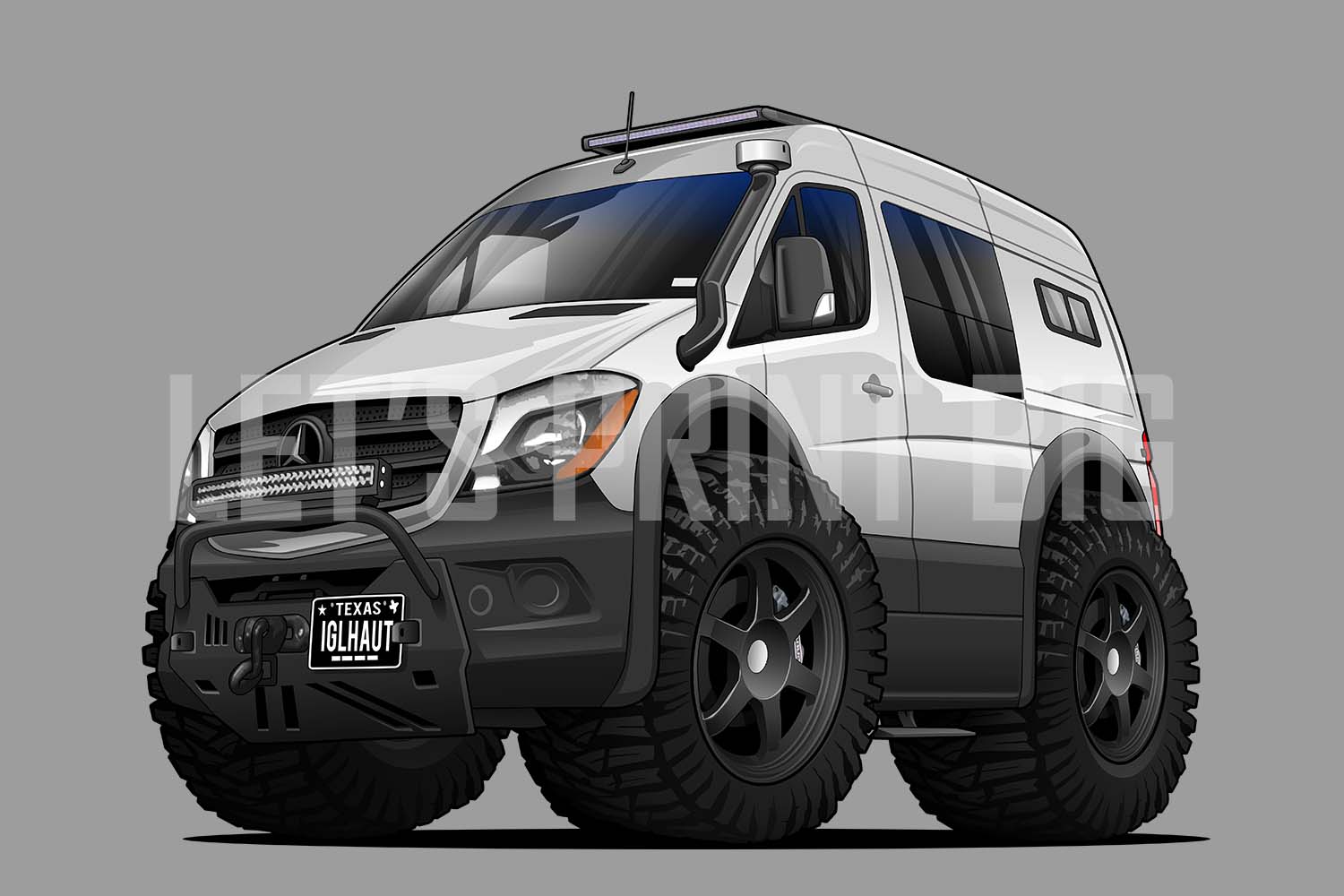 2018 Mercedes Sprinter 4x4 Car Art Wall Decal
