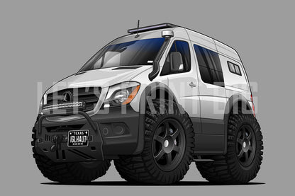 2018 Mercedes Sprinter 4x4 Car Art Wall Decal