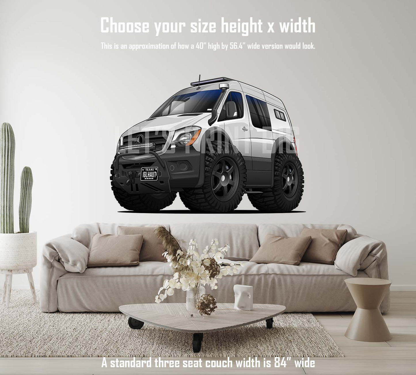 2018 Mercedes Sprinter 4x4 Car Art Wall Decal