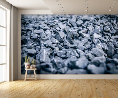 Closeup Gravel Texture Mural Wallpaper