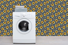 Sunflowers and Bees Wallpaper Mural