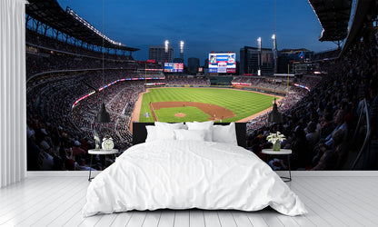 Truist Park Baseball Diamond Field Custom Designed Wallpaper