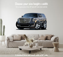 Cadillac Car Art SUV Truck Cartoon Wall Decal
