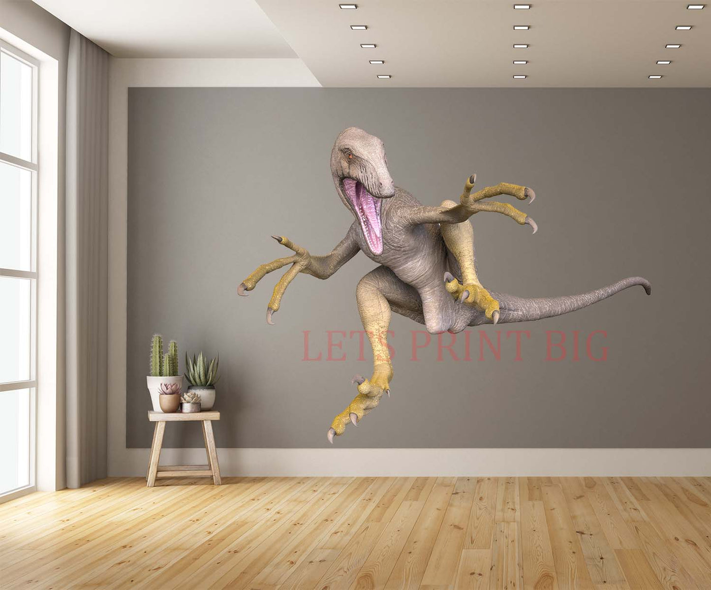 Tan Dino Wall Art Decal