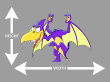 Teradactyl Cartoon Blue and Yellow Wall Art Decal
