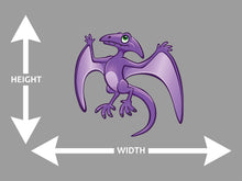 Tetradactyl Cartoon Purple Wall Art Decal