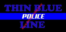 The Thin Blue Line Police Contour Cut Decal Stickers - Let's Print Big