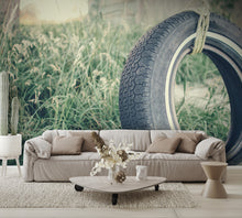 Tire Swing Mural Wallpaper