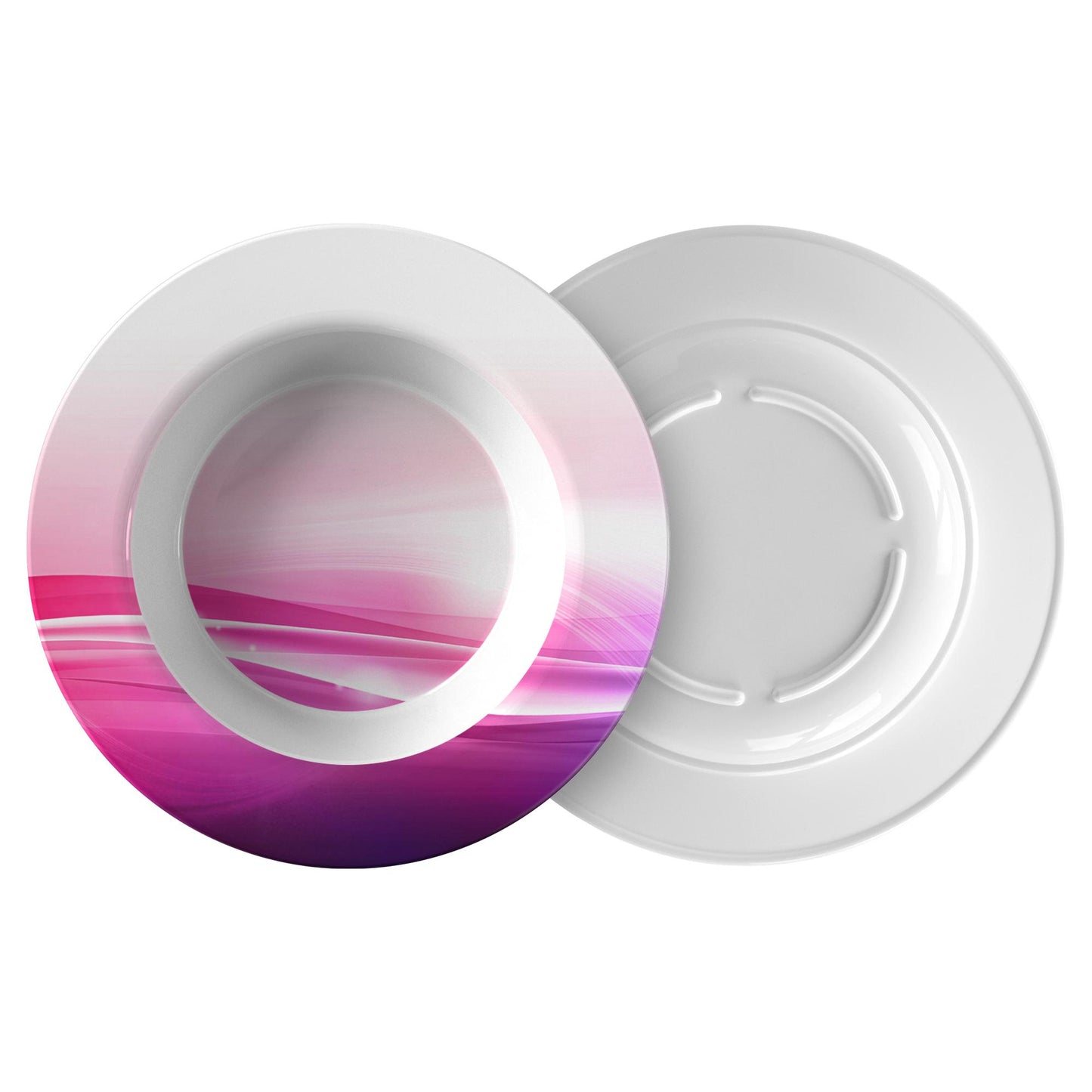 Pink Purple Abstract Bowl 8.5 inch 11 fl oz