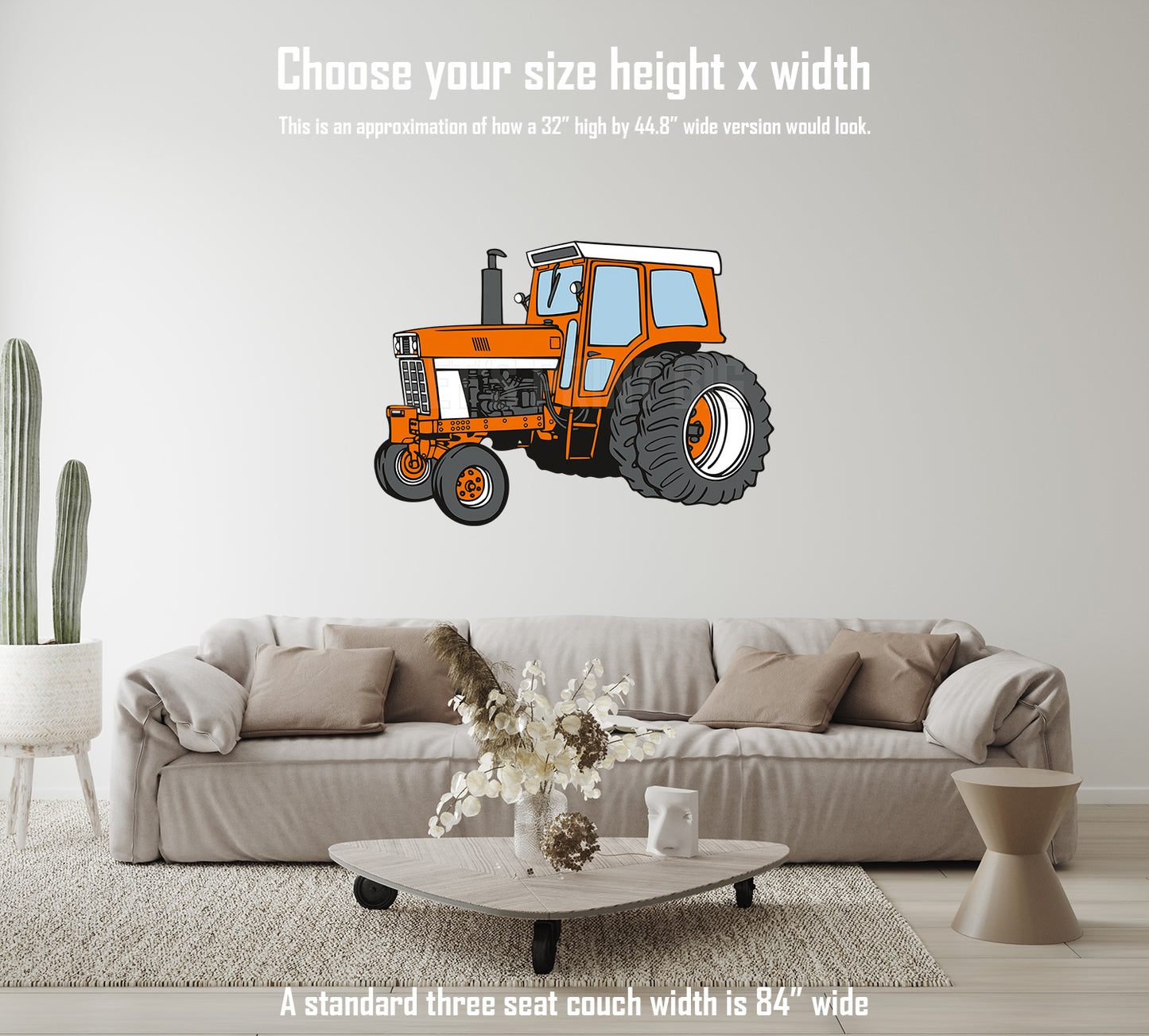 Car Art International IH Tractor Wall Art Decal Sticker