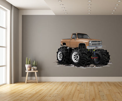 1986 4x4 Pickup Truck Car Art Wall Decal