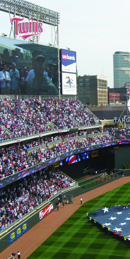 Twins Baseball Field Cornhole Board Decal Set-2 Decals Bean Bag Toss - Let's Print Big