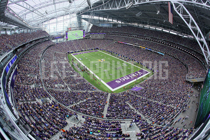US Bank Stadium Football Wall Mural