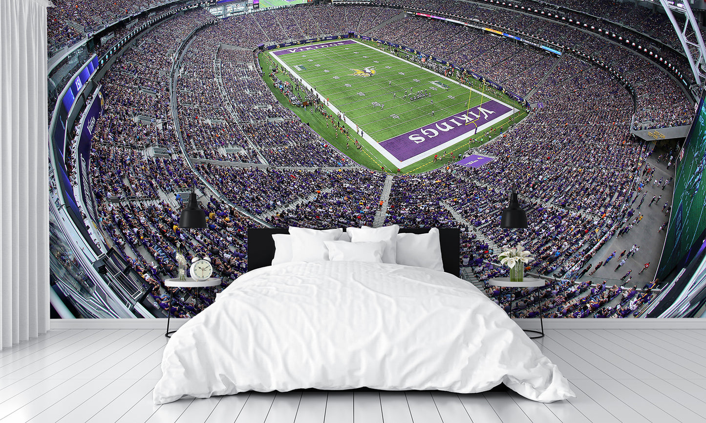 US Bank Stadium Football Wall Mural