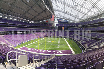 Empty US Bank Stadium Football Wall Mural