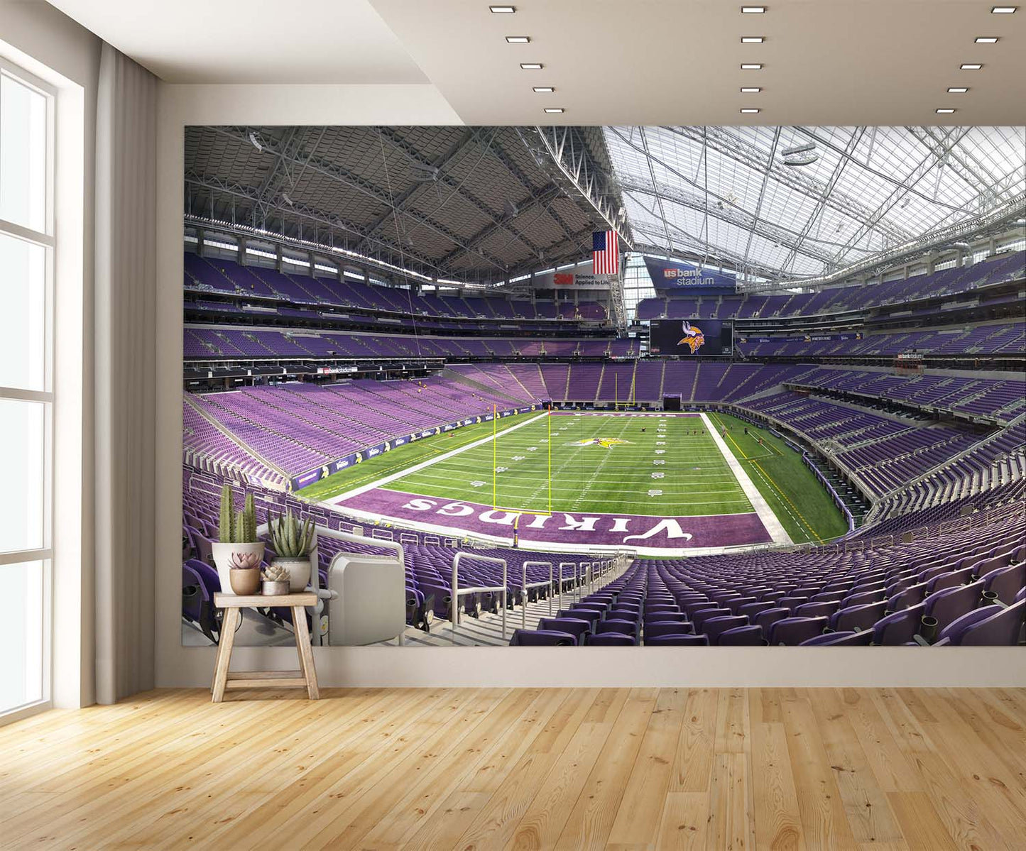 Empty US Bank Stadium Football Wall Mural