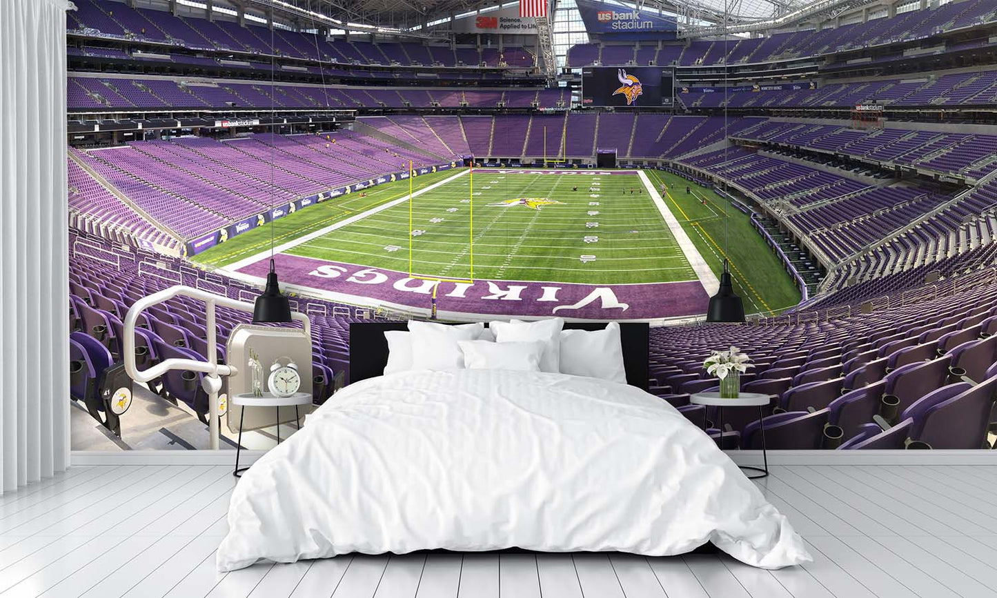 Empty US Bank Stadium Football Wall Mural