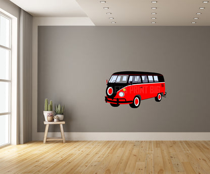 Car Art Volkswagon Bus High Resolution Wall Decal
