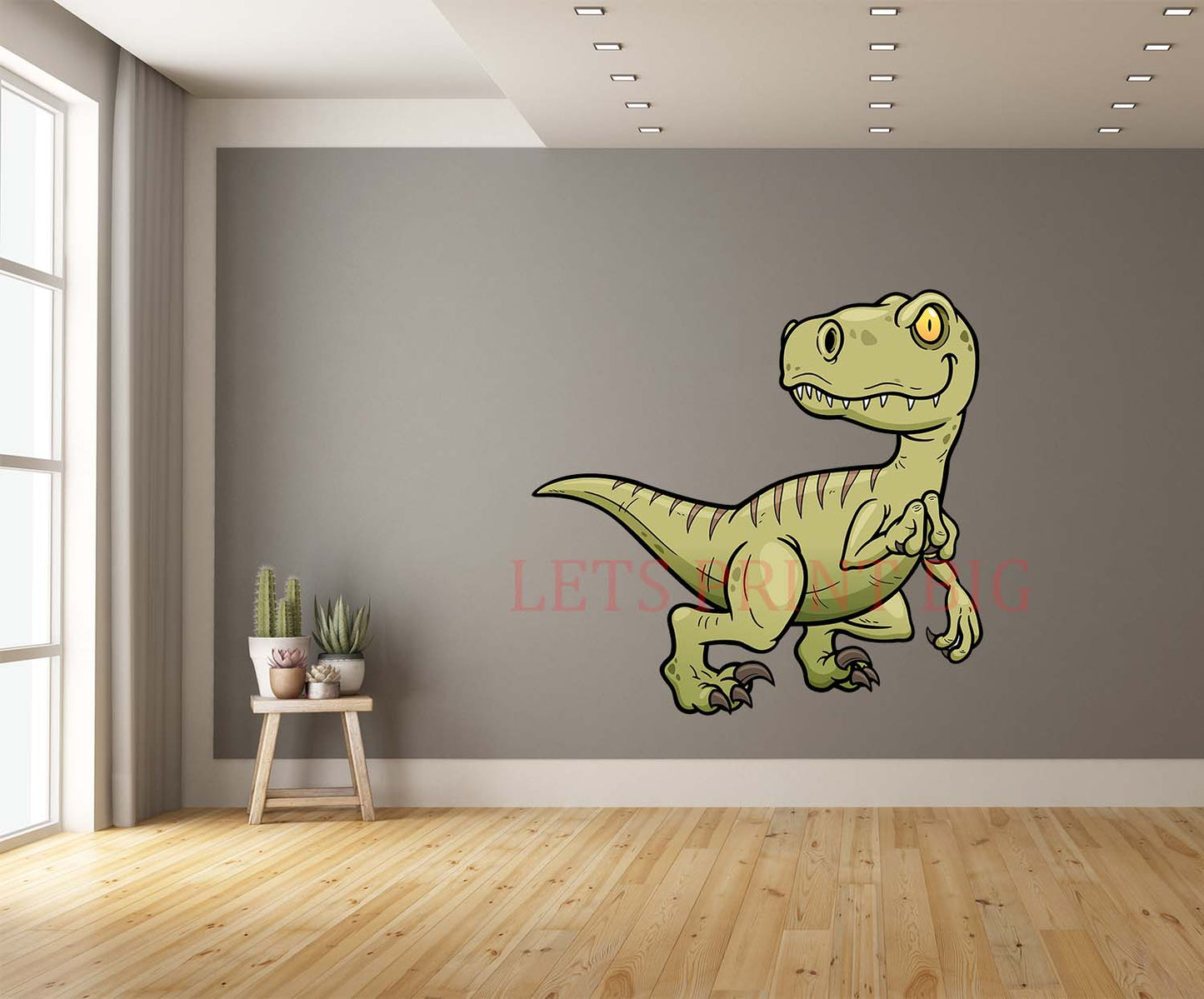 T Rex Green Wall Art Decal