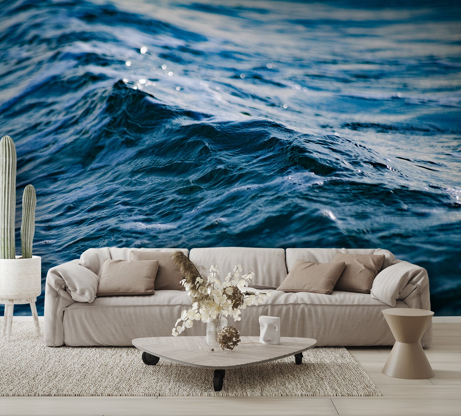 Closeup Water Texture Mural Wallpaper