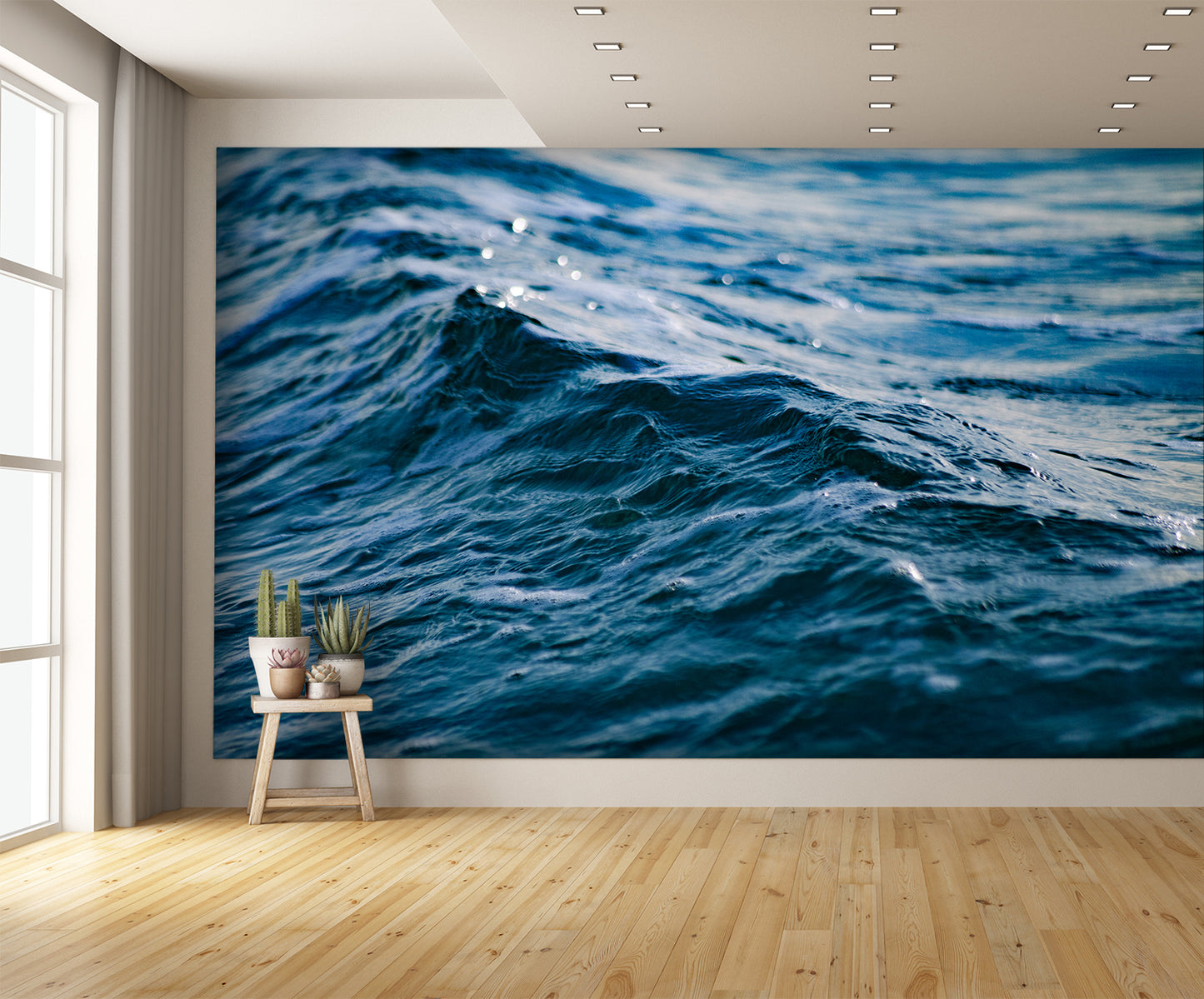 Closeup Water Texture Mural Wallpaper