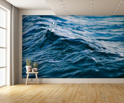 Closeup Water Texture Mural Wallpaper