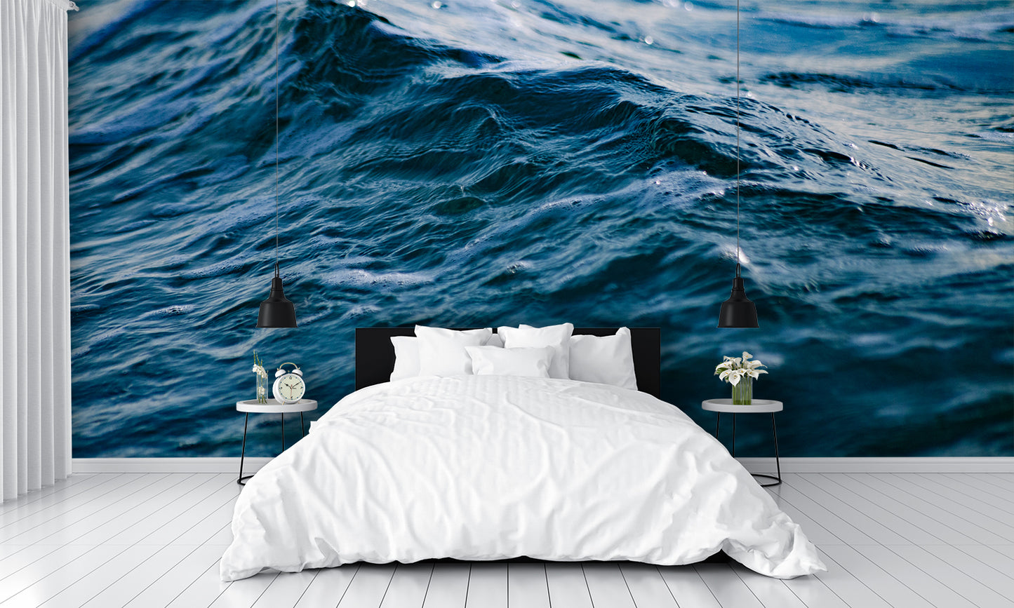 Closeup Water Texture Mural Wallpaper