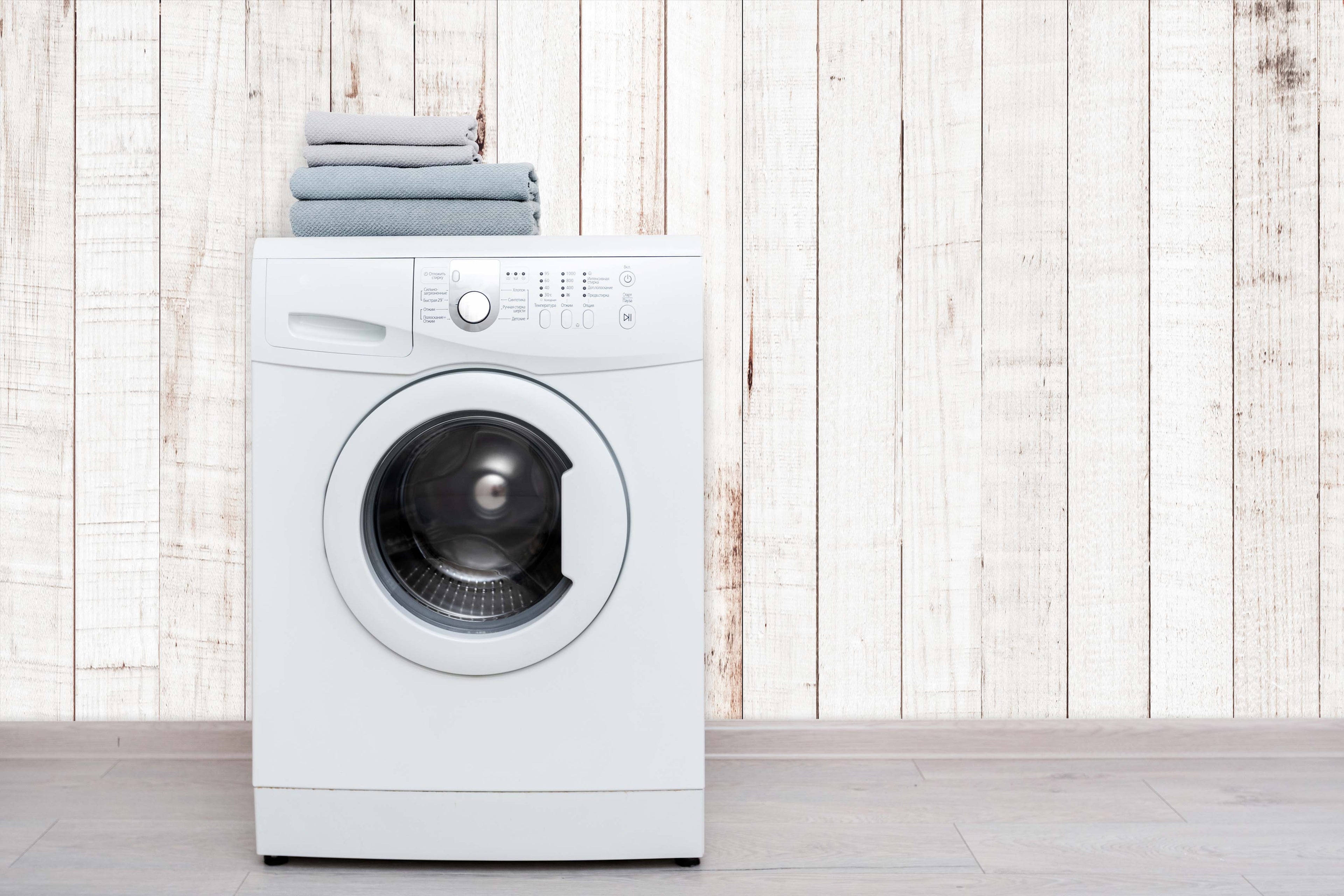 Whitewash Wood Plank Fence Wallpaper Mural