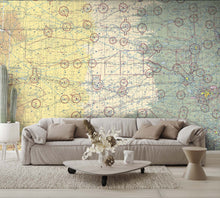 Aeronautical Chart Wichita Wall Mural