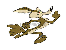 Wile E. Coyote color decal sticker Mirrored Image Available